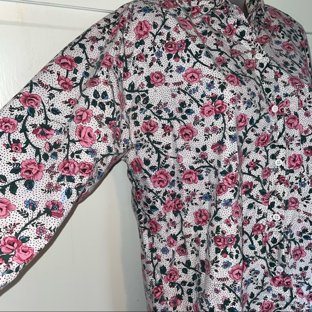 Vintage Mango Button Down Blouse Pattern Floral F… - image 6